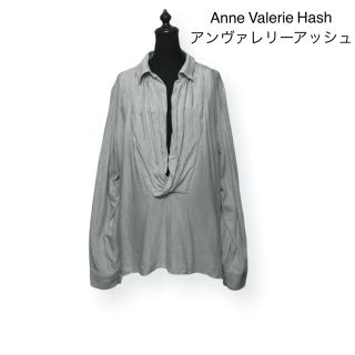 Anne Valerie Hash アンヴァレリーアッシュ ドレーピングブラウス-