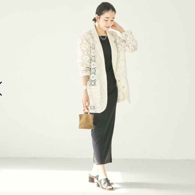 TODAYFUL(トゥデイフル)のTODAYFUL lace over jacket エクリュ36 レディースのジャケット/アウター(テーラードジャケット)の商品写真