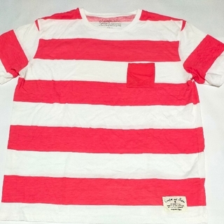 チャオパニック(Ciaopanic)のチャオパニック  ピンクボーダーTシャツ(Tシャツ/カットソー(半袖/袖なし))
