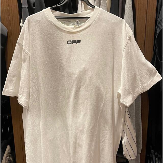 『2年保証』 OFF-WHITE - 【off-white】オフホワイト/Tシャツ/白/M(XL相当)/美品 Tシャツ+カットソー(半袖+袖