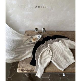 ザラキッズ(ZARA KIDS)のaosta アオスタ　パフニット　puff knit(ニット)