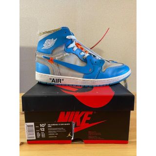 オフホワイト(OFF-WHITE)のnike off white aj1 university blue ヴァージル(スニーカー)