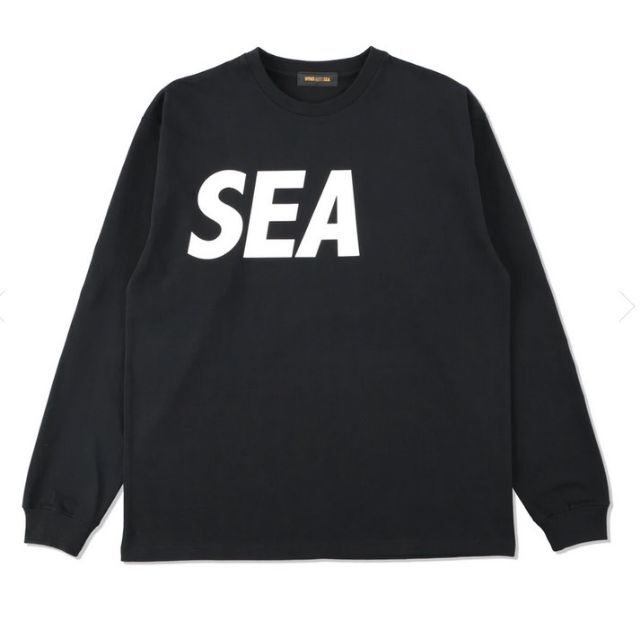 L WIND AND SEA ロンT ロングTシャツ 黒