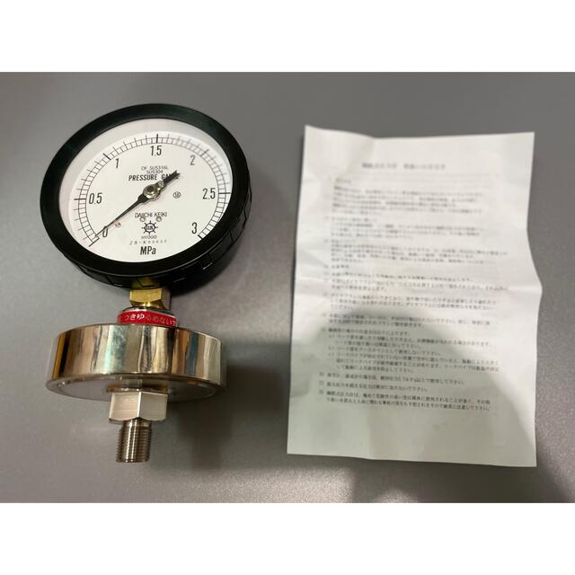 紺×赤 隔膜式圧力計 第一計器 ねじ式 PK1 - 通販 - www
