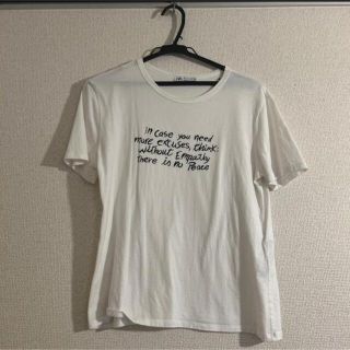 ザラ(ZARA)のZARA ザラ　ホワイトカラー　Tシャツ(Tシャツ(半袖/袖なし))