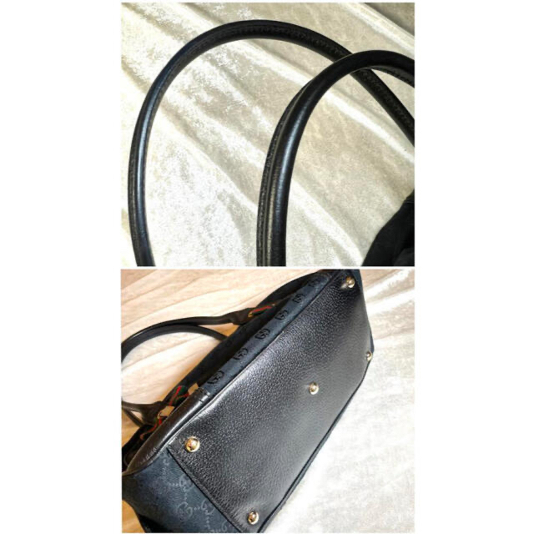 ⭐️美品⭐️ グッチ GGキャンバス リボン ミニボストンバッグ