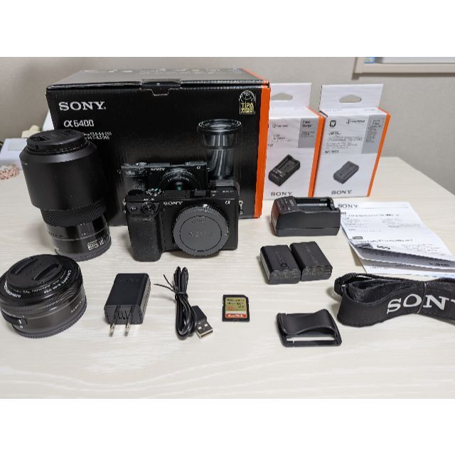 sony a6400 ダブルズームキット おまけ付き! - デジタルカメラ sony a6400 ダブルズームキット おまけ付き! - デジタルカメラ