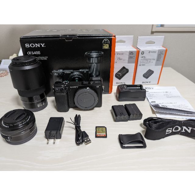 SONY α6400 ダブルズームレンズキット+おまけミラーレス一眼