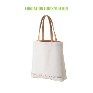 ルイヴィトン(LOUIS VUITTON)の匿名配送　パリ限定　ルイヴィトン財団　美術館　トートバッグ　ホワイト(トートバッグ)