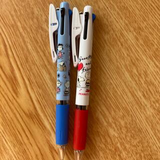 ミツビシエンピツ(三菱鉛筆)のスヌーピー　ジェットストリーム3色ボールペン　新品(キャラクターグッズ)
