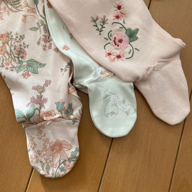 新品❣️ネクスト　フローラル　ロンパースセット　70