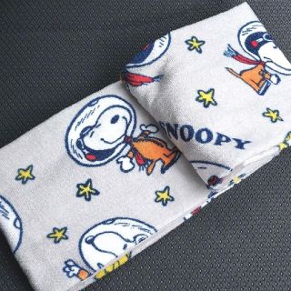 スヌーピー(SNOOPY)の朝8時迄価格　タオル　スヌーピー　PEANUTS タオル　西川　グレー　宇宙(タオル/バス用品)