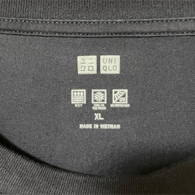 UNIQLO(ユニクロ)のUNIQLO ユニクロ トップス Tシャツ カットソー エアリズム ネイビー メンズのトップス(Tシャツ/カットソー(七分/長袖))の商品写真