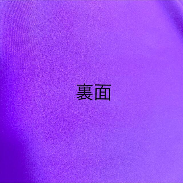 生地　布　光沢　サテン　紫　パープル ハンドメイドの素材/材料(生地/糸)の商品写真