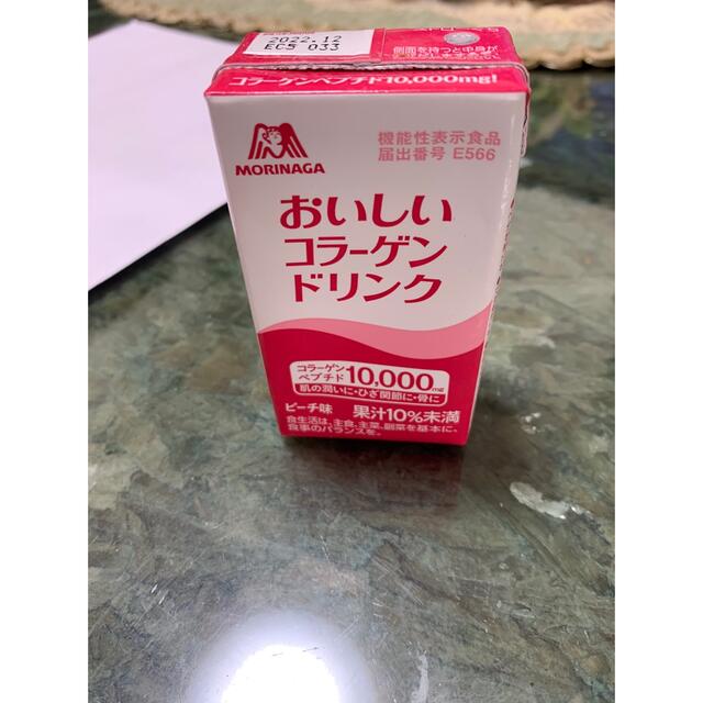 森永製菓 - 森永 おいしいコラーゲンドリンク ピーチ味 ２４本の通販 ...