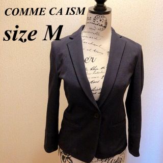 コムサイズム(COMME CA ISM)の★コムサイズム★ネイビー大人シンプルテラードジャケット★size M(テーラードジャケット)