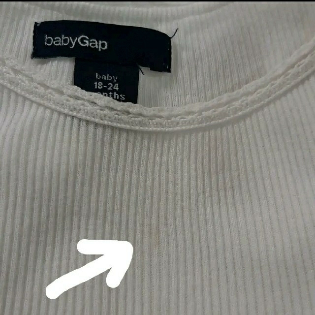 babyGAP(ベビーギャップ)のbaby gap 半袖ロンパース　90 キッズ/ベビー/マタニティのキッズ服女の子用(90cm~)(Tシャツ/カットソー)の商品写真