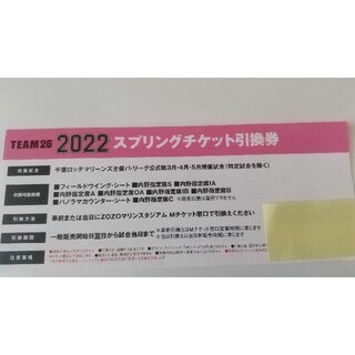 チバロッテマリーンズ(千葉ロッテマリーンズ)の千葉ロッテマリーンズ スプリングチケット(野球)