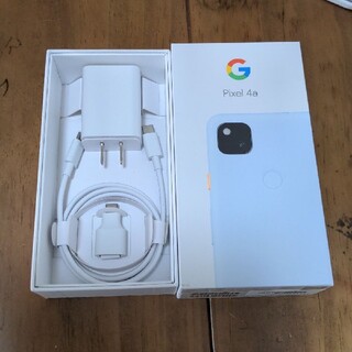 グーグルピクセル(Google Pixel)のGoogle　Pixel　4a　純正　付属充電器(バッテリー/充電器)