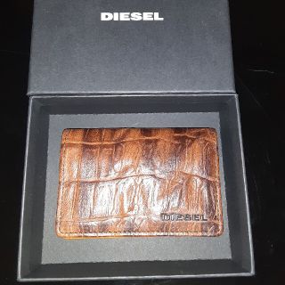 ディーゼル(DIESEL)のDIESELクロコ型押し名刺入れ(名刺入れ/定期入れ)