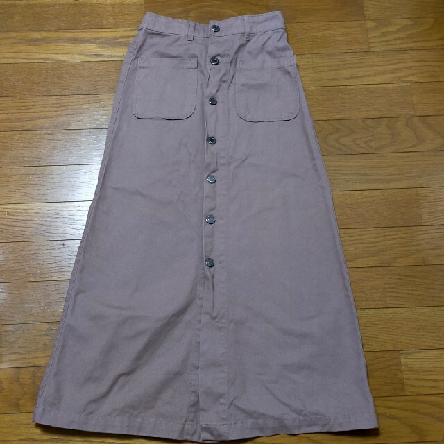 GRL(グレイル)のGRL 前ボタンポケットツイルスカート　モカ レディースのスカート(ロングスカート)の商品写真