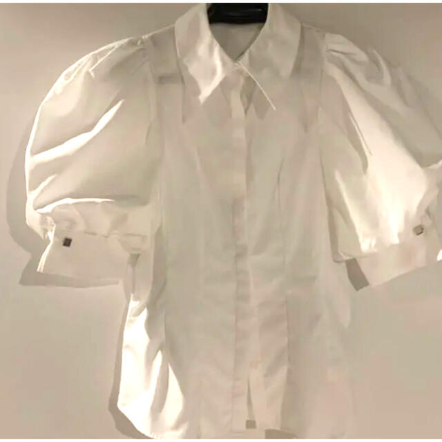 SNIDEL(スナイデル)の新品　SNIDEL ビッグカラーシャツブラウス レディースのトップス(シャツ/ブラウス(半袖/袖なし))の商品写真