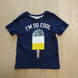 エイチアンドエム(H&M)のH&M　半袖tシャツ スパンコール　アイス(Tシャツ/カットソー)