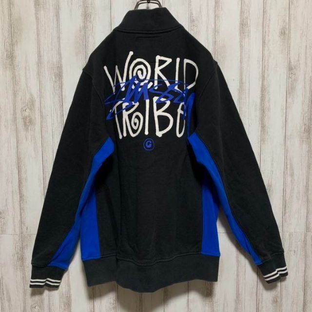 STUSSY - 【希少】 ステューシー ワッペンロゴ グッドデザイン コットン スタジャンの通販 by 古着屋GOODLIFE|ステューシー