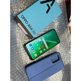 美品　au版simフリー oppo A54 5g スマホ ケース付き