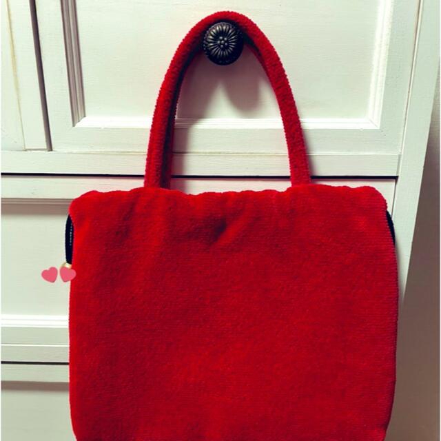 FEILER(フェイラー)の最終価格✨ 新品🌼フェイラー　手付き巾着　赤　レッド　未使用　タグなし レディースのバッグ(ハンドバッグ)の商品写真