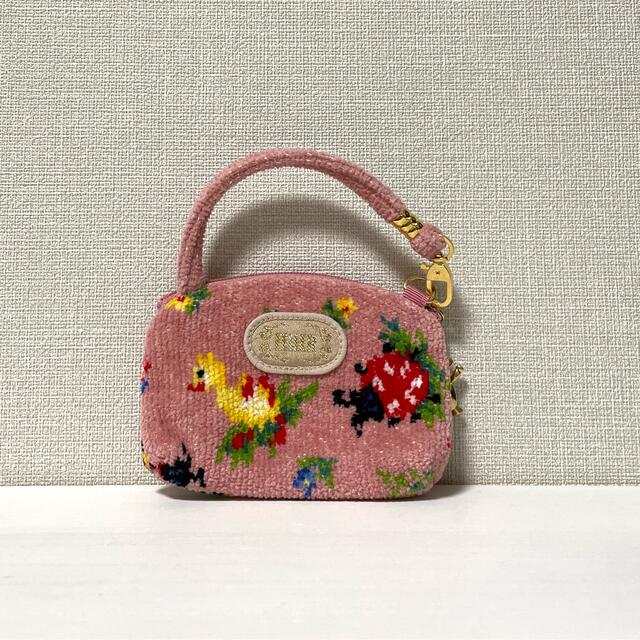 最終価格???? 新品????フェイラー　サイドポーチ　ハイジ　ピンク　アヒル　てんとう虫