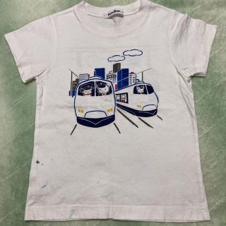 familiar - ファミリア 110 半袖 Tシャツ おはなしTシャツ 電車 新幹線