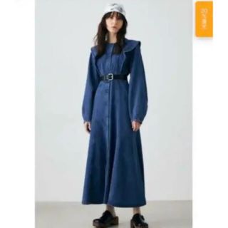 マウジー(moussy)のワンピース  PANEL DENIM LONG ドレス(ロングワンピース/マキシワンピース)