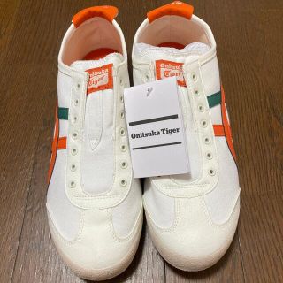 オニツカタイガー(Onitsuka Tiger)のOnitsukaTiger MEXICO 66 SLIP-ON ホワイトxレッド(スニーカー)