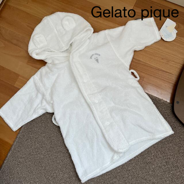 gelato pique - 新品未使用 gelato pique babyタオルバスローブ 80の通販 by 0211shop｜ジェラート