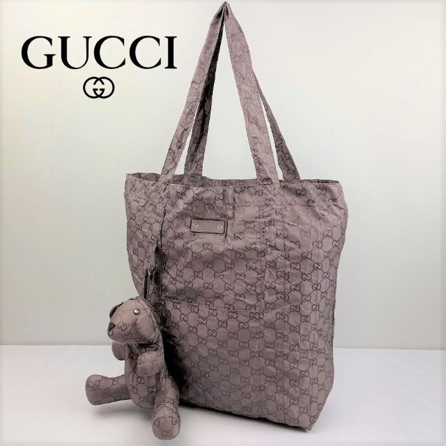 Gucci - 未使用□グッチ GUCCI□ GGナイロン テディベア トートバック
