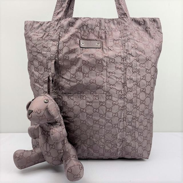 Gucci - 未使用□グッチ GUCCI□ GGナイロン テディベア トートバック