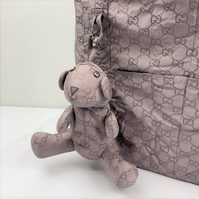 Gucci(グッチ)の未使用■グッチ GUCCI■ GGナイロン テディベア トートバック エコバック レディースのバッグ(トートバッグ)の商品写真