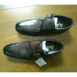 AAA+紳士靴合成皮革シューズ24.5cm(ドレス/ビジネス)