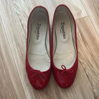 レペット(repetto)のレペット　赤　レッド　ヒール(バレエシューズ)