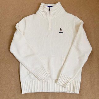 ポロラルフローレン(POLO RALPH LAUREN)のポロラルフローレン  ホワイト ハーフジップニット(ニット/セーター)