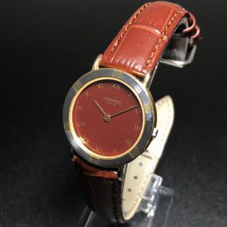 Hermes - 【良品 正規品】 エルメス 腕時計 ピュールサング 金張り