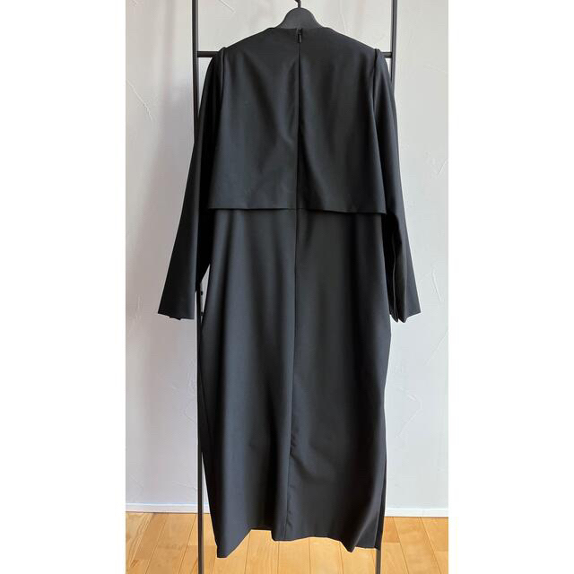 HYKE(ハイク)の【chiifood様専用】P/R STRETCH DRESS  黒 ブラック 1 レディースのワンピース(ロングワンピース/マキシワンピース)の商品写真