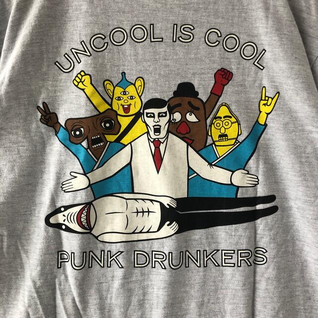 PUNK DRUNKERS(パンクドランカーズ)のPUNK DRUNKERS uncool is cool Tシャツ サイズL メンズのトップス(Tシャツ/カットソー(半袖/袖なし))の商品写真