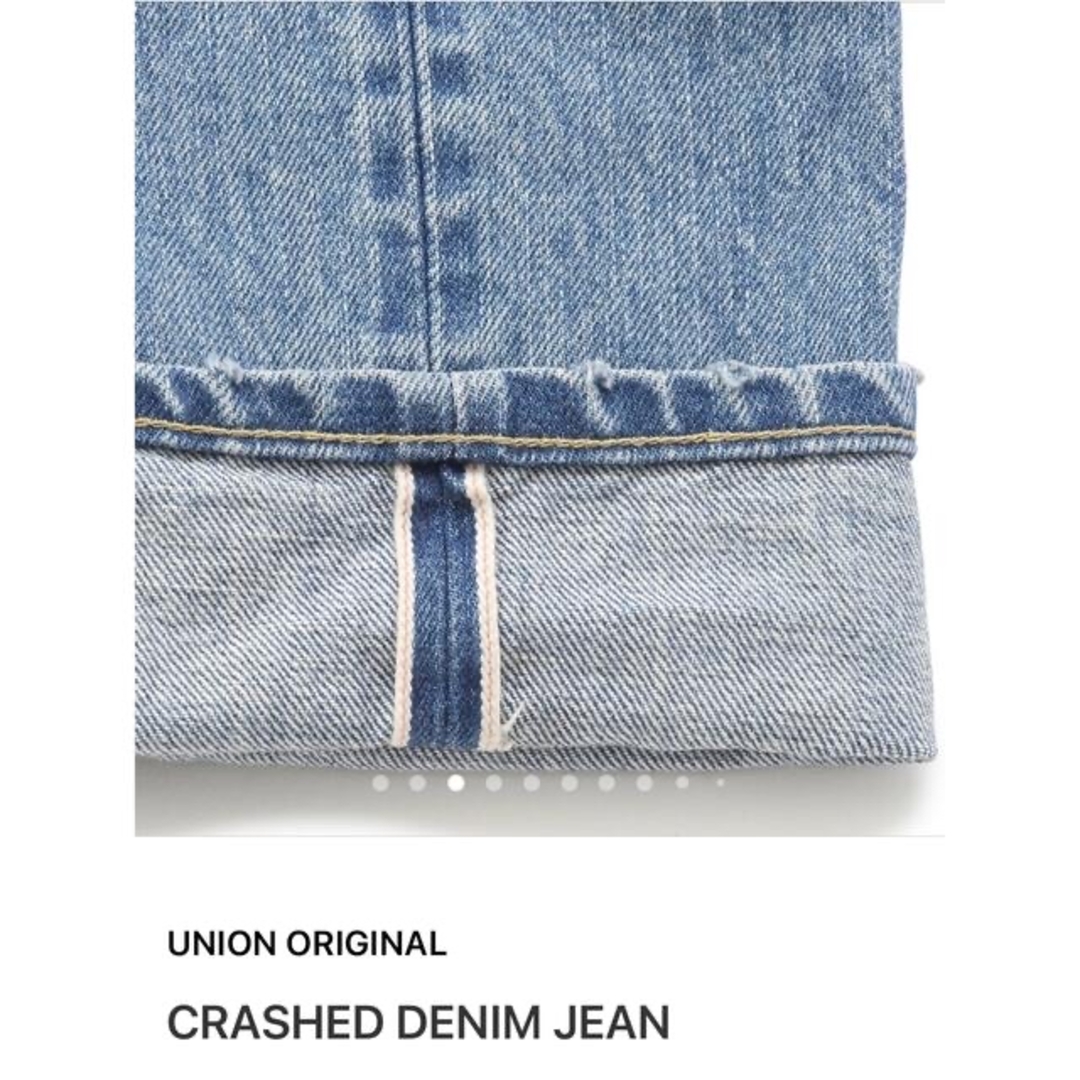 【XL】UNION ORIGINAL CRASHED DENIM JEAN メンズのパンツ(デニム/ジーンズ)の商品写真