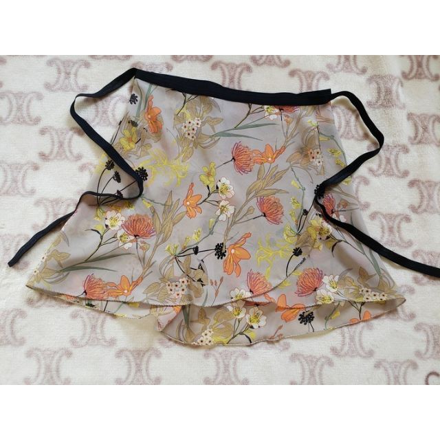 ＊Patricia＊【BEIGE FLOWERS】ラップスカート S ベ－ジュ