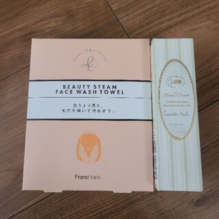 サボン(SABON)のスチームタオル&ハンドクリーム　セット売り(ハンドクリーム)