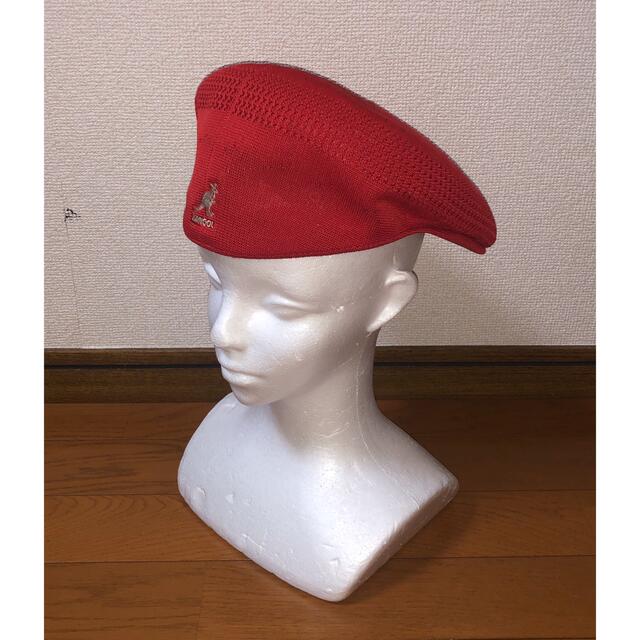 M 新品 KANGOL ハンチングキャップ レッド 赤 カンゴール ベレー帽