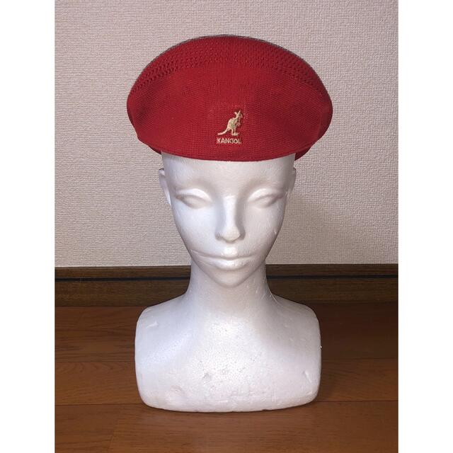 M 新品 KANGOL ハンチングキャップ レッド 赤 カンゴール ベレー帽