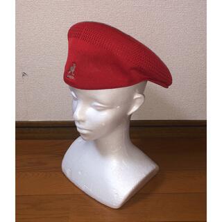 カンゴール(KANGOL)のM 新品 KANGOL ハンチングキャップ レッド 赤 カンゴール ベレー帽(ハンチング/ベレー帽)